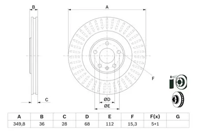 BOSCH 0986479E41 Fren Dıskı Arka 4M0615601P 4M0615601J