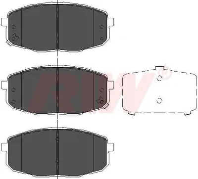 RIW DB598.A Dısk Balata Hyundaı I30 Ön GDB3450