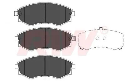 RIW DB2540.BC Dısk Balata Hyundaı Sonata Ön GDB895