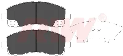 RIW DB3560.AA Dısk Balata Mıtsubıshı Canter Arka Gdb3487