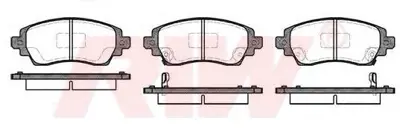 RIW DB2938.AC Dısk Balata Toyota Corolla E11 - Ae111 1 ,61997/2000, 1,6 Aut Corolla E11 - Ae111 1 ,61997/2000, 1,C GDB3333