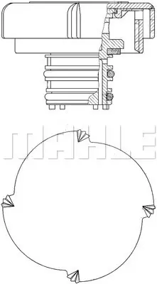 BEHR MAHLE CRB 21 000P Radyator Kapagı 1.4 Bar Bmw E30 E34 E36 E38 E39 E46 E60 E65 E83 E53 Land Rover Iv Dıscovery 1-2 17111742232PCD000070