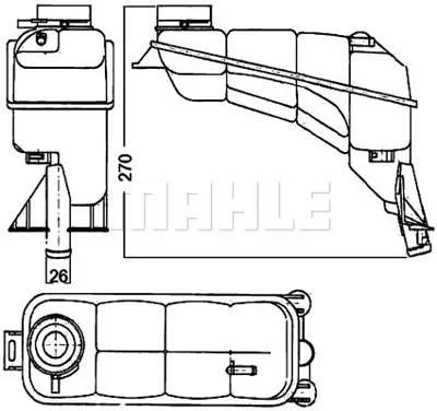 BEHR MAHLE CRT 117 000S Radyator Yedek Su Deposu E-Class W210 96>02 S210 97>03 A2105000249 A2105000349 A2105000549 2105000549 2105000249 2105000349 2105010715 2105010615 2105010515 2105010315