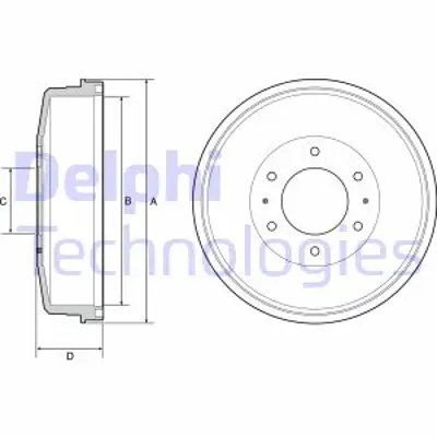 DELPHI BF559 Arka Fren Kampanası Mıtsubıshı L200 2006-2015 Pajero 2009-> (295x6) MN1024394615A127