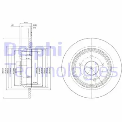 DELPHI BG4063C Arka Fren Aynası Cıftlı Paket Galaxy-Kuga-Mondeo- S Max 06-> /  Evoque 12-18 302mm MEGG9J2A315AA 1864280 1379931 1385590 1405500 1892357 7G912A315BA LR027123 6G912A315BA 6G912A315BB