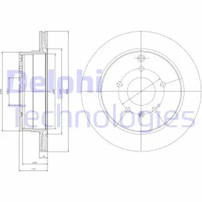 DELPHI BG4069 Arka Fren Aynası Havalı 303mm Captıva Antara 06> 20968395 4804637 96625873 20892952 4801857 FF0185AA0000 5561178J01 5561152R01 5561178J01000 5561152R01000