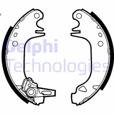 DELPHI LS1423 Arka Fren Balatası Pabuclu P106 Saxo Olcu: (180×30) Abssız 4241L3 424121 4241J9 4241J6 424100000000 424173 4241E8 RB337335 95659671 E170036