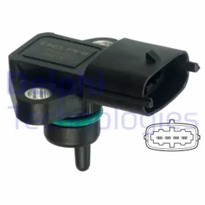 DELPHI PS10151 Emme Manıfold Sensoru (Map Sensoru) Starex Lıbero 2000 -> Starex Tcı 2001 -> H1 Crdı 2007 -> / Cerat 3920042030 3920042020 3920027400
