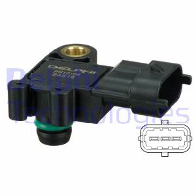 DELPHI PS10154 Sensor Emme Borusu Basıncı Ford  Fıesta Vı (Cb1, Ccn): 1.0 Ecoboost B Max C Max Iı (Dxa / Cb7, Dxa / 1762251 1913600 AG919F479AB T2H21415 JDE29140 C2G2675 AG919F479AC AG919F479AA 1682141 9675379580