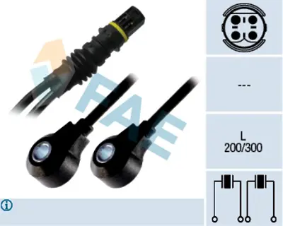 FAE 60213 Vuruntu Sensoru Bmw E36 E38 E39 M50 M52 92>98 12141703276 1703276