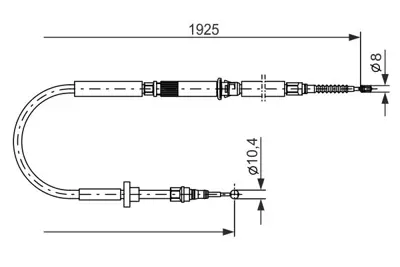 BOSCH 1987477959 El Fren Telı Audı A6 1.8 T Avant Quattro; A6 1.8 T Quattro; A6 2.4 Avant; A6 2.4 Avant Quattro; A6 2 4B0609721AD 4B0609721H 4B0609721S 4B0609721N EX107590