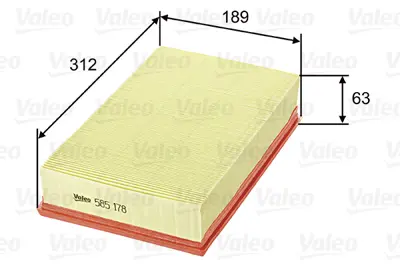 WUNDER WH166 Hava Filitresi Crafter Minibüs/Otobüs (Syı, Syj) 2N0129620 2N0129620A H0129620A 7H0129620A 7E0129620A
