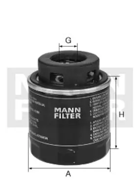WUNDER WY127 Yağ Filtresi Go-Je-Pa-Oct-To 1.2 1.4 Tsfı W712/94 03C115561D