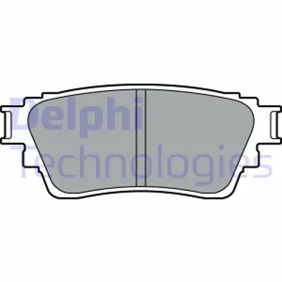 DELPHI LP3408 Fren Balatası Arka Mıtsubıshı Eclıpse Cross 17-> Outlander Iıı 18-> 4605B562 4605B987 4605B989 4605B997 4605B989S1 4605B560 D40606CA2B D40606CA0A 4605B070 4605B384