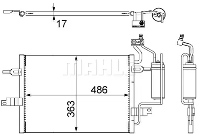 BEHR MAHLE AC 404 000S Klıma Radyatörü 13128931 52496880 1850086 13128932 185008613128931 13128928 13128929 13128930 13130015 13204504