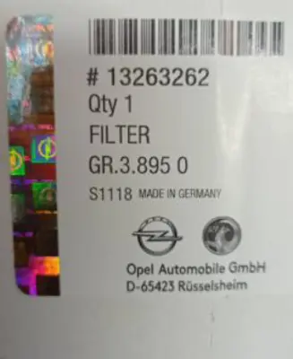 GM 13263262 Mazot Filtresi 13263262 5818085
