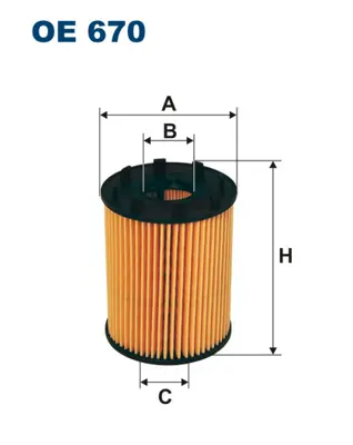 FILTRON OE 670 Yağ Filtresi 5650342 650190 93177787 95516104
