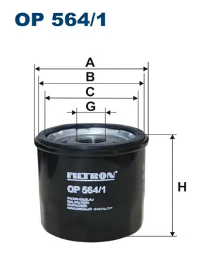 FILTRON OP 564/1 Yağ Filtresi 25181616 96985730
