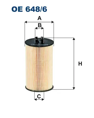 FILTRON OE 648/6 Yağ Filtresi 55594651 5650359 650172 93185674 95526685