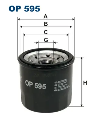 FILTRON OP 595 Yağ Filitresi 15208-3J400