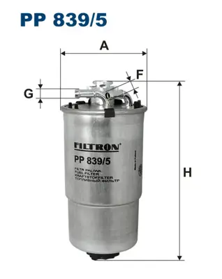 FILTRON PP 839/5 Yakıt Filitresi 6Q0127401B