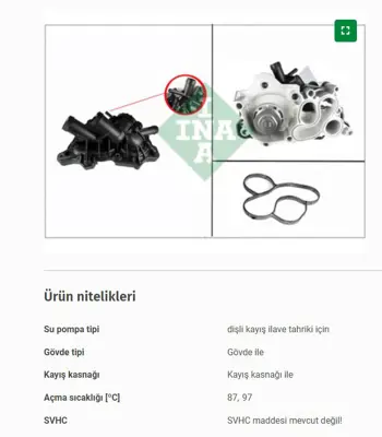 INA 538 0363 10 Devirdaim 04E121600BD