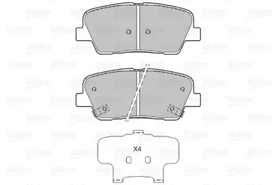 VALEO 670134 Arka Fren Balatası Santafe 06-12 Sorento 09-> Genesıs 11-> 583022MA90 583022PA70 583022WA70 583023MA01 583023NA00 583023NA91 583024DU02 583020WA00 583022JA00 583022MA00