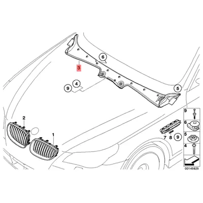 BMW 51717027083 Ön Cam Rüzgarlığı 51717027083