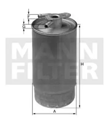 MANN FILTER WK 10 046 z Yakıt Fıltresı 2H6127401C 2H6127401A