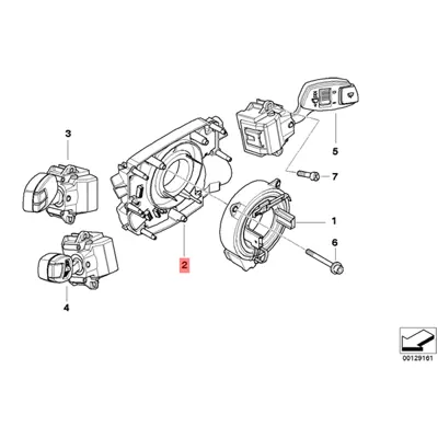 BMW 61319136898 Direksiyon Kumanda Kolonu 61319136898