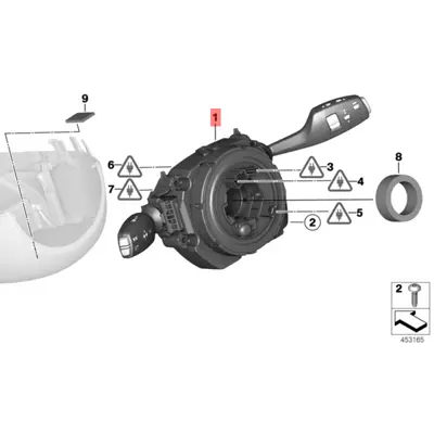 BMW 61319351140 Direksiyon Kumanda Kolonu 61319351140