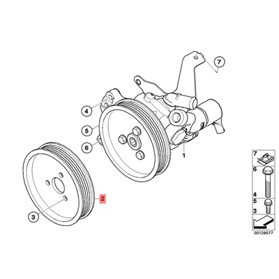 BMW 32417787106 Dıreksıyon Pompa Kasnağı 32417787106