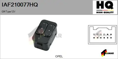 ITHAL GP.6240107 Cam Kaldırma Düğmesi Ön (İkili)  Astra G (24411030) GP.6240107