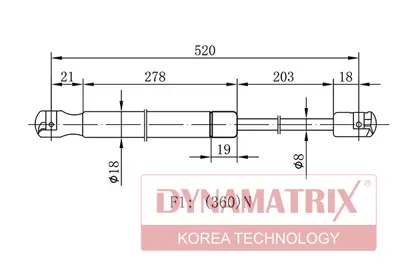 ITHAL GP.8731.E6 206 Arka Bagaj Amortisörü İran Montaj GP.8731.E6