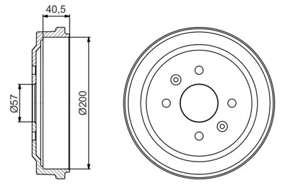 BOSCH 0986477225 Arka Fren Kampanası Spark M300 96470999 96471771 96386900 96473233 P96471771 95903584 96386901 96471276 96471279 96471783