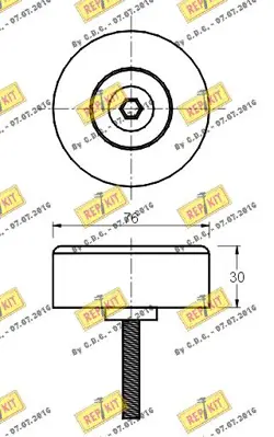 DAYCO APV2605 V Kayıs Gergi Rulmanı 1S7Q19A216AD