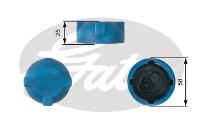 DAYCO DRC021 Radyatör Yedek Su Depo Kapağı 443121321