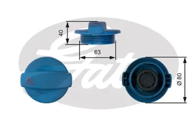 DAYCO DRC062 Radyatör Yedek Su Depo Kapağı 8E0121321