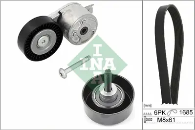 INA 529021810 V Kayıs Seti (Gergi+kayıs) V Ford Galaxy (Wa6) 1.8 Tdci 06>15 Mondeo Iv (Ba7) 1.8 Tdci 06>15 S-Max ( 