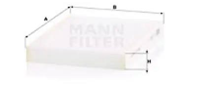 MANN FILTER CU2335 Polen Filitresi Doblo 1,2 1,4 1,3jtd 1,3d 1,9d 1,9jtd 01=> Punto 1,2 16v 1,8 1,3jtd 1,9jtd 04=> Soul 55172413