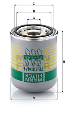 MANN FILTER TB1394/1X Hava Kurutucu Fıltre (Yag Ayırıcılı) Unıversal Y.M. 14 Bar 4295695 4295795 8840483382 A0004295695 A0004295795 A8840483382 1699132 20557234 20972915 21508133