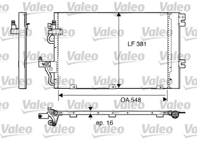 BOSCH 1986AD2016 Klima Radyatörü 1850096 93178958 13129192 52400555 8072020 8FC351301761 8FC351301764 720M58 1850097 93178959