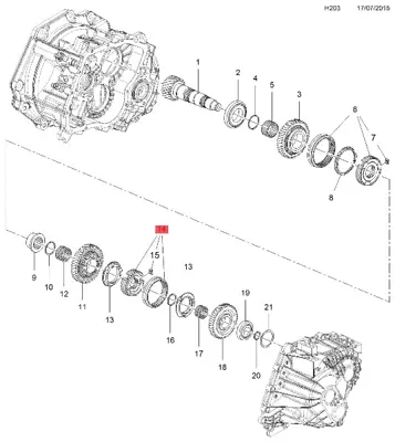 GM 55599120 Üçüncü Ve Dördüncü Senkronlayıcı