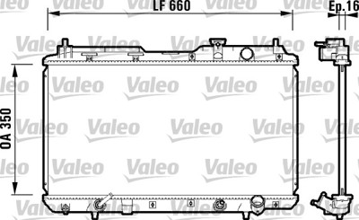 BSG 35-520-019 Su Radyatörü 19010P3F902 19010P3F901 19010P3F014 19010P3F004 19010P3F901902 681021 68102A 1153332814 1193008 8MK376724531