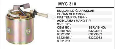 ITHAL REMARK-MYC310 Mars Yastıgı Dogan Slx Tempra Govdelı 