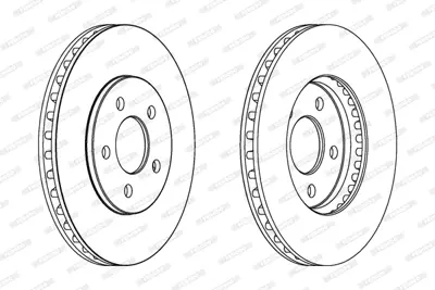 FERODO DDF1407 Chrysler 95-01 Fren Dısk 