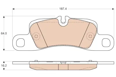 TRW GDB1962 Fren Balatası Arka Cayenne 10> 95835293900 95835293970 95835293972 95835293980 95835293981 PAA698451A 7P0698451 7P6698451 7P6698451C 7P069845151
