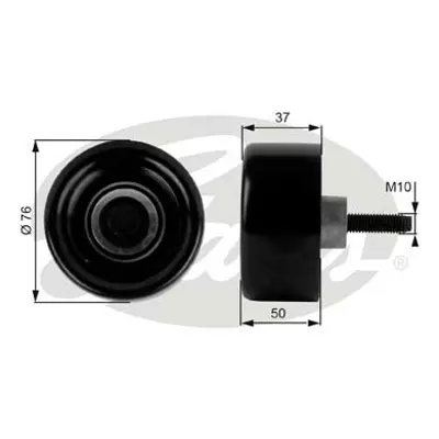 GATES T36186 Alternator Gergi Rulmanı Transıt V184 2.4 Tdı (00 06) / (Saptırma Makarası) YC1E9444AD YC1E6C301DB YC1E9444AE 1099892 1099922 1116379 1119954 1129181 1333203 1755162