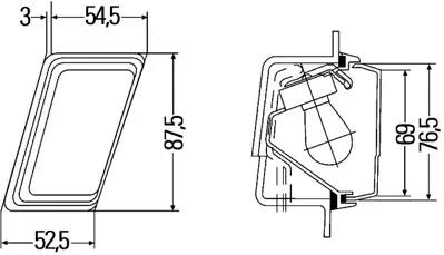 HELLA 2BM 004 312-061 Sınyal Lambası Sağ A0008205321 8205321