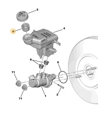 PSA 4644.20 Fren Hidrolik Depo Filtre 4644.20